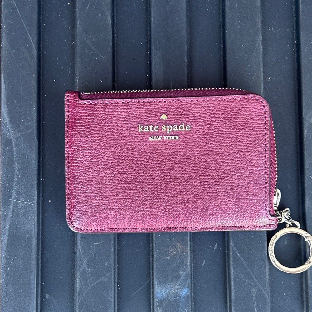 Kate Spade Berry Leather Card Holder